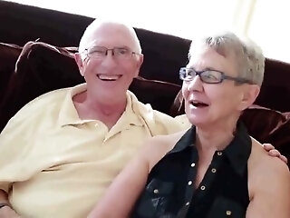 Granny Husband Invite A Junior Stud To Fuck Her