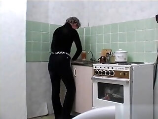 Mature Russian Step Mom And Young Boy Kitchen Sex