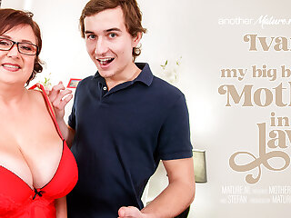 Toy boy gets to fuck his girlfriends curvy big breasted mother Ivana and goes wild