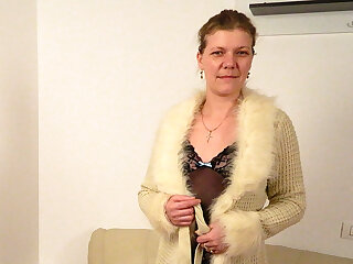 This mature slut loves to play on her couch