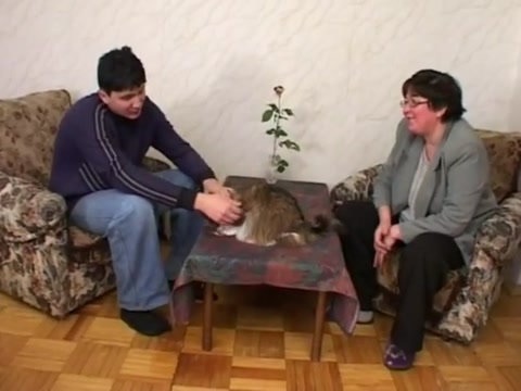 old ugly hairy russian with young neighbor