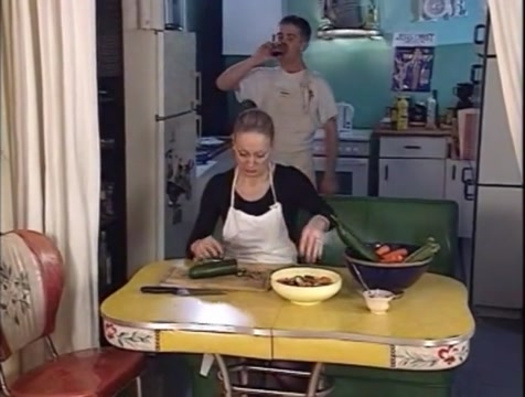 junior stud banging two old ladies in the ass
